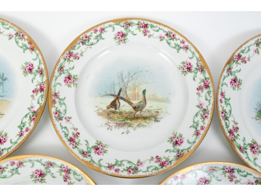 Set Of 11 French, Theodore Haviland Limoge Dishes, Signed