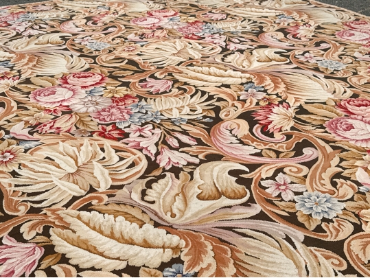 Stunning Aubusson Area Rug, 13'-10 X 10'-6