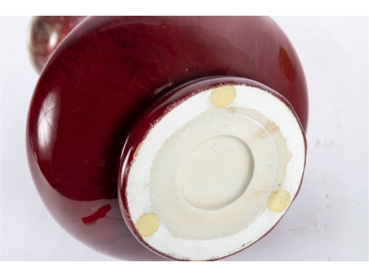 Antique Oxblood Glazed Porcelain Vase 