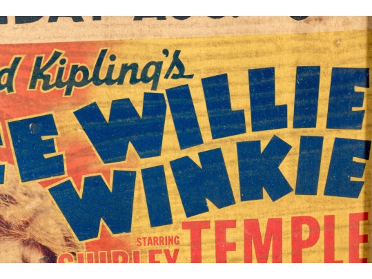 Collection Of Seven 1930's Stamford Theatre Movie Posters And  A 1953 Movie Poster