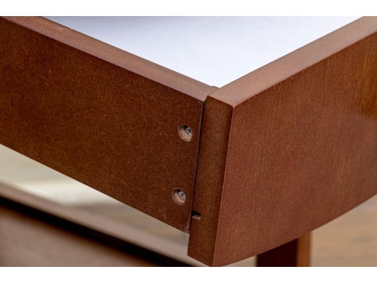 Transitional Style End Table With Single Drawer