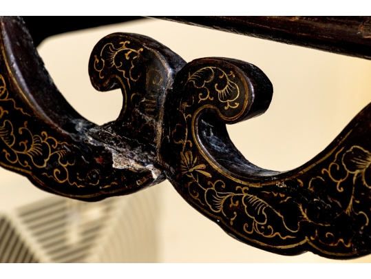 Antique 19th C. Chinese Lacquered Console Table