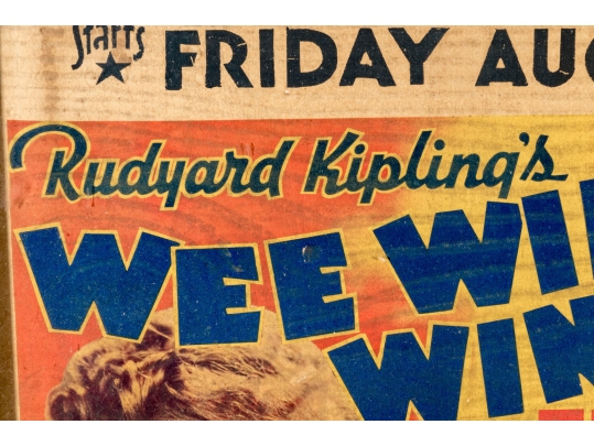 Collection Of Seven 1930's Stamford Theatre Movie Posters And  A 1953 Movie Poster