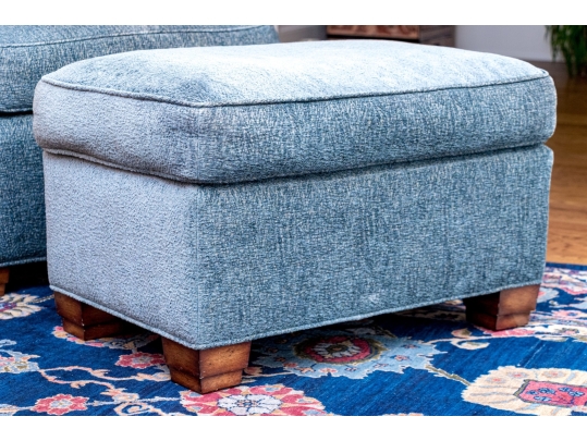 Lewis Mittman Upholstered Armchair With Ottoman