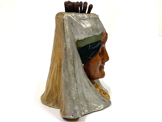 Art Nouveau Figural Match Holder 