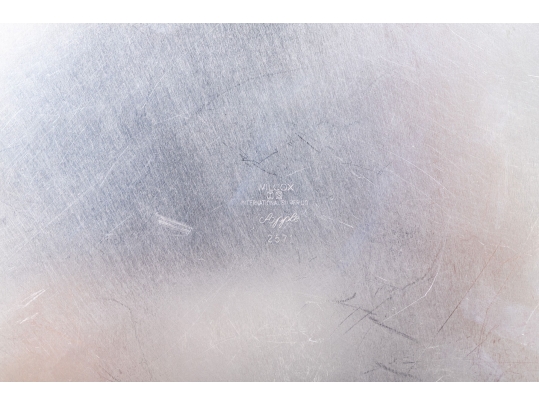 International Silver Co. Silver Plate Apple Pattern Round Tray