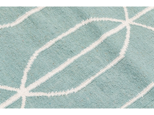 Hand Woven Wool Abstract Carpet, 8' X 5'-1