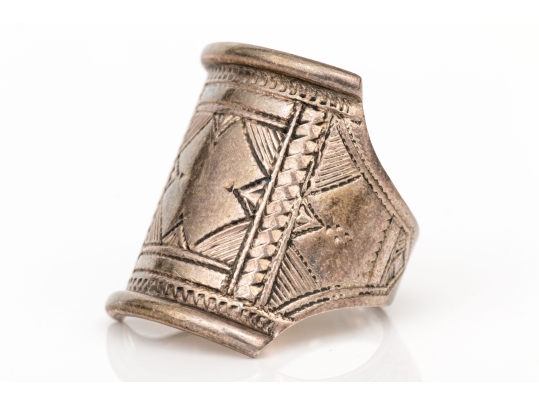 Collection Of Three Sterling Silver Pieces, Including Two Rings And A Pill Box