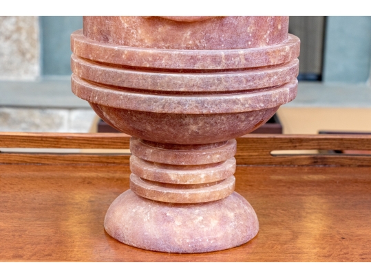 Highly Decorative Carved Stone Lidded Stone Vessels