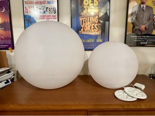 Two Illuminated Pool Floats