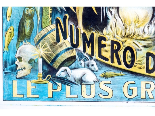 Art Deco Magician Show Advertising Poster, 