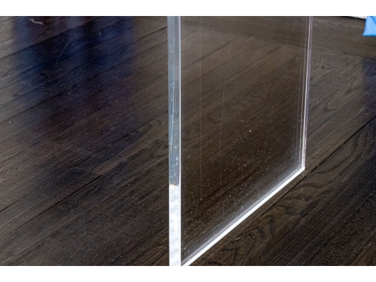 Chic Lucite Waterfall Console Table