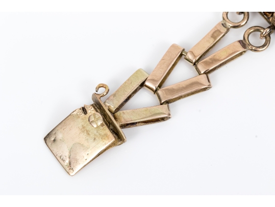 14K Tasteful Amethyst Set Bracelet