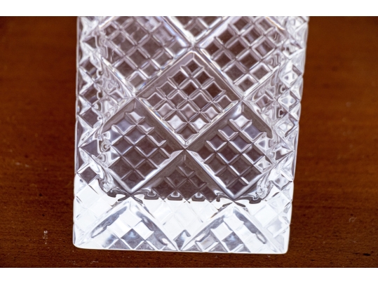 Faberge Cut Crystal Decanter With Stopper