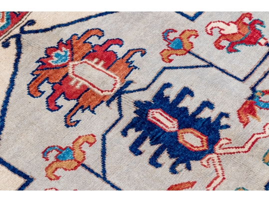 PREMIUM HAND-KNOTTED WOOL PAKISTAN KAZAK CARPET, 9' X 11'-8