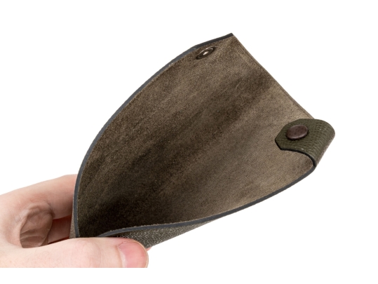 Hermes Olive Green Tarmac Passport Holder, With Box