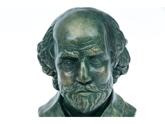 Vintage Composition Bust Of Shakespeare