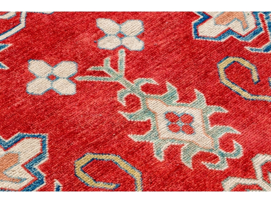 HAND KNOTTED ROOM SIZE PAKISTAN KAZAK WOOL CARPET, APX 9 X 12, NEW