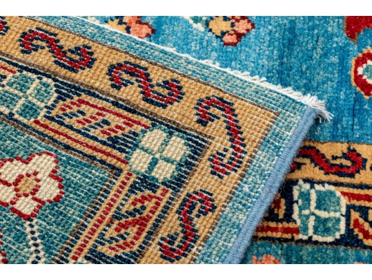 PREMIUM HAND KNOTTED SILKY WOOL PAKISTAN CARPET, 9'-7