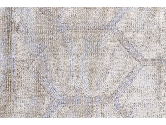 Hand Knotted Wool And Silkette Contemporary Carpet, 7' X 5', New