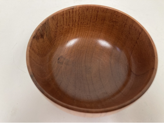 Turned Wood Tea Bowl Form Vessel  After Bob Stockdale