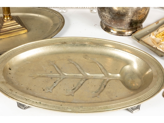 Collection Of Silver Plate And Brass Items