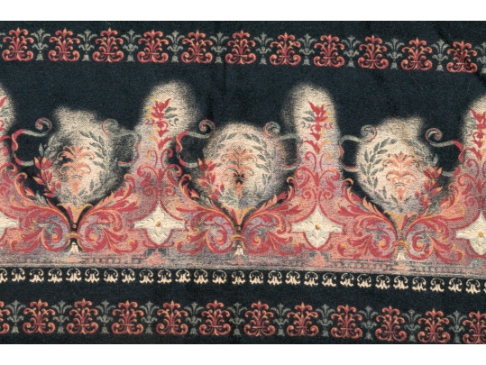 Loro Piana Beautiful Black Cashmere And Suede Edged Throw