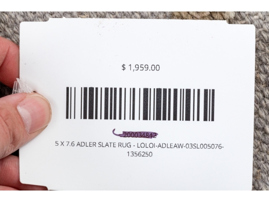 Hand Woven Wool Abstract Carpet, 7'-5