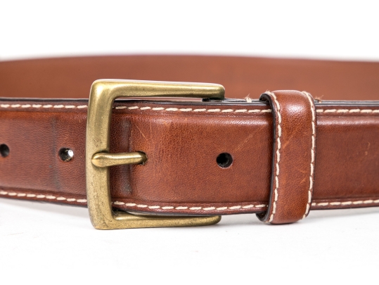 Polo Ralph Lauren Lot Of Two Brown Leather Belts, Size 40/100