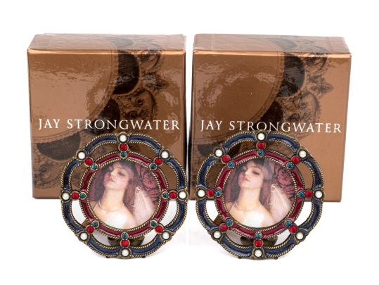 Jay Strongwater Pair Of 1 3/4