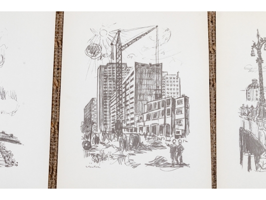 Vintage 1973-74 DDR Portfolio Of Prints Along With A Collection Of Other Prints