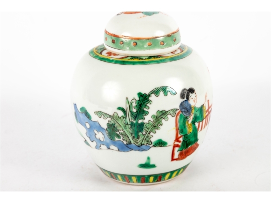 Chinese Famille Verte Ginger Jar