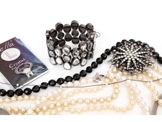 Collection Of Assorted Fashion And Costume Jewelry Pieces, Including Lee Angel And Monet