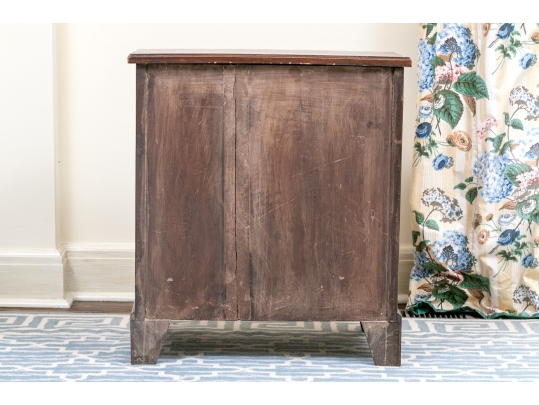 Banded Mahogany Bachelors Chest