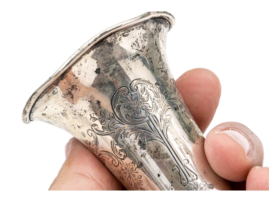 Shreve, Crump & Low Co. Sterling Silver Bud Vase, 3.96 Ozt.