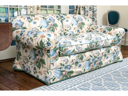 Custom Upholstered Loveseat Sofa