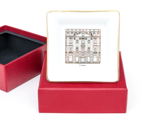 Cartier New York Fifth Avenue Mansion Motif Mini Trinket Tray, With Box