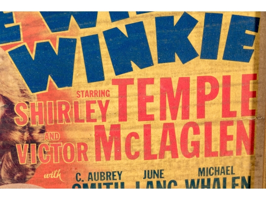 Collection Of Seven 1930's Stamford Theatre Movie Posters And  A 1953 Movie Poster