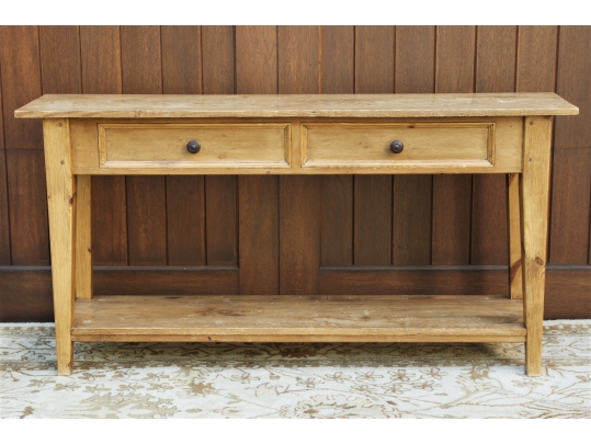 Reclaimed Pine Console Table 68018, Reclaimed Pine Console Table