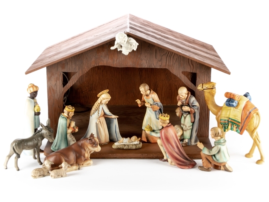 Hummel Nativity Set With Stable - 15 Pieces #78386 Black Rock Galleries.