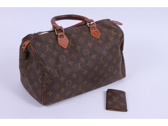 1950&#39;s Louis Vuitton Handbag And Key Fob #3877 | Black Rock Galleries