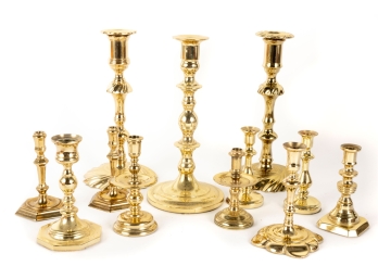 Baldwin & Williamsburg Solid Brass Candlestick Holders