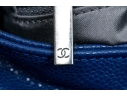 Chanel Striking Blue Purple Glazed Caviar Leather Coco Rider Flap Hobo