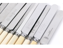 Sixty-eight English Stainless And Celluloid Knives