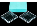 Pair Of Tiffany & Co. Crystal Dishes 