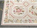 Vintage Looped Wool Aubusson Carpet, 18'-3 1/2