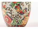 Colorful Floral Porcelain Table Lamp With Shade