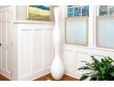 Massive Fiberglass Decorative White Vase