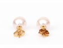 14k Yellow Gold Beautiful Classic 8.75mm Cultured Pearl Earrings