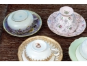 Collection Of Fourteen English Teacups And Saucers
